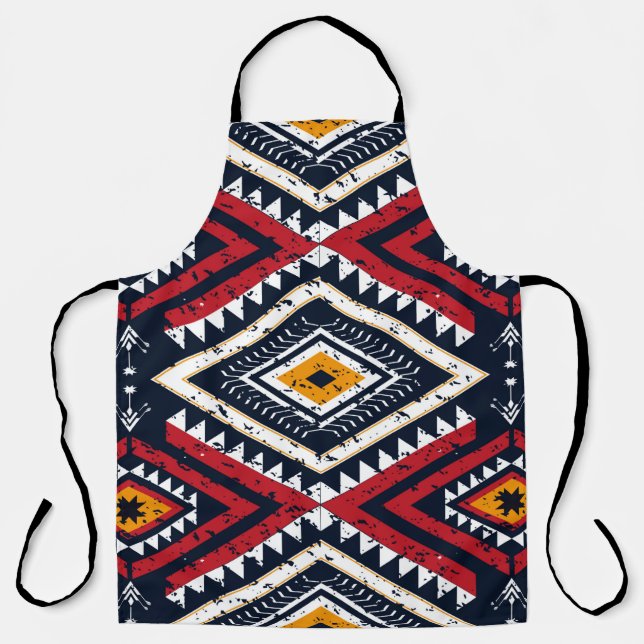 Geometric ethnic oriental seamless pattern traditi schürze (Vorderseite)