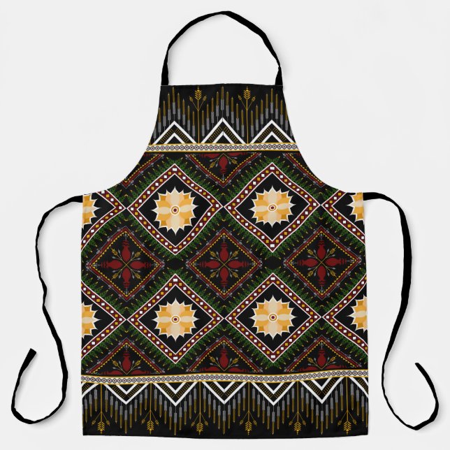 Geometric ethnic pattern seamless design schürze (Vorderseite)