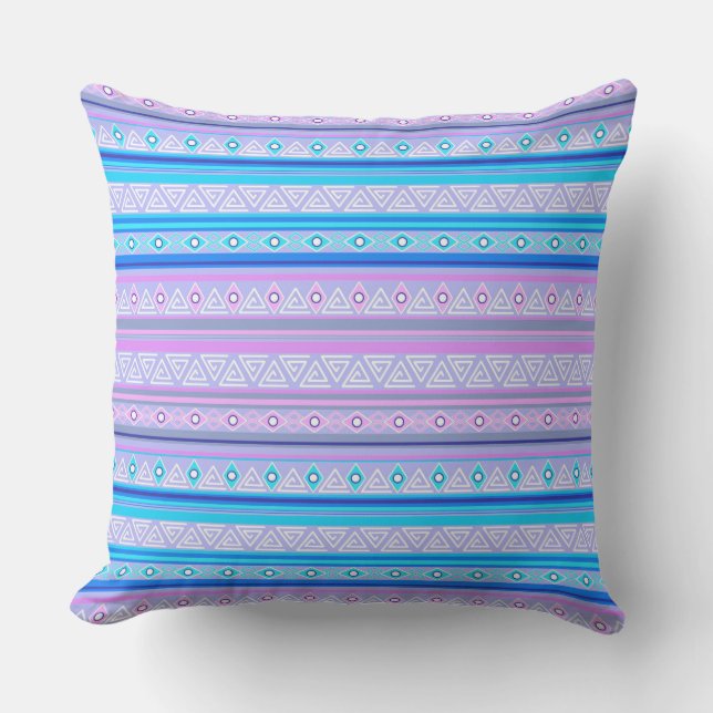 geometric ethnic tribal pattern of American Indian Kissen (Vorderseite)