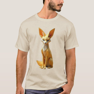Geometric Fennec Fox T-Shirt
