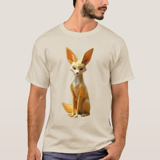Geometric Fennec Fox T-Shirt