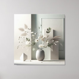 Geometric Floral Still Life Leinwanddruck