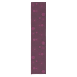 Geometric Flower〜ピンク_ダークピンク地〜 Kurzer Tischläufer