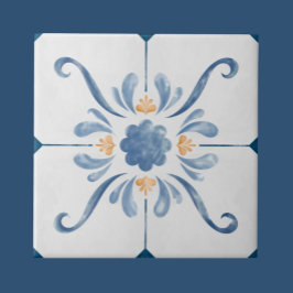 Geometric Flower Pattern Tile - Stylish and Elega Fliese