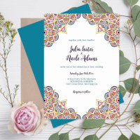 Geometric Glittering Metallic Luxury Wedding
