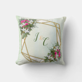 Geometric - Gold Glitzer Blume Bouquet Thema Kissen