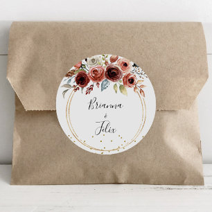 Geometric Gold Glitzer Wedding Umschlag Aufklebers Runder Aufkleber