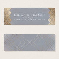 Geometric Gray Gatsby Wedding Gifts