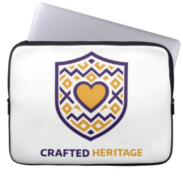 Geometric Heart Cultural Inspired Design Laptopschutzhülle