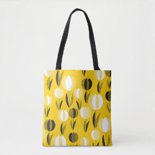 Geometric Holland Tulip Blume Pattern Tasche