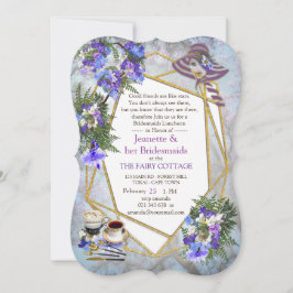 Geometric Jakaranda Blume Bridemaid Party Einladung