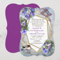 Geometric Jakaranda Blume Bridemaid Party