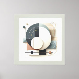 Geometric Layered Harmony Leinwanddruck