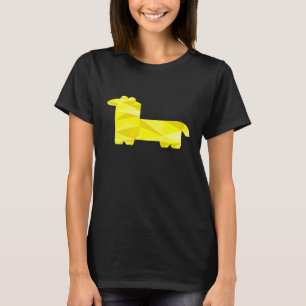 Geometric Llama Cool Polygon Origami Animal Lover T-Shirt