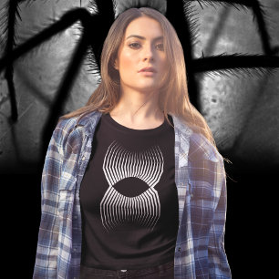 Geometric Long Leg Große Größe T-Shirt