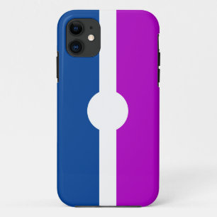 Geometric Magenta Pink Royal Blue Streifen Case-Mate iPhone Hülle