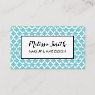 Geometric Makeup Artist Hair Salon Business Card Visitenkarte