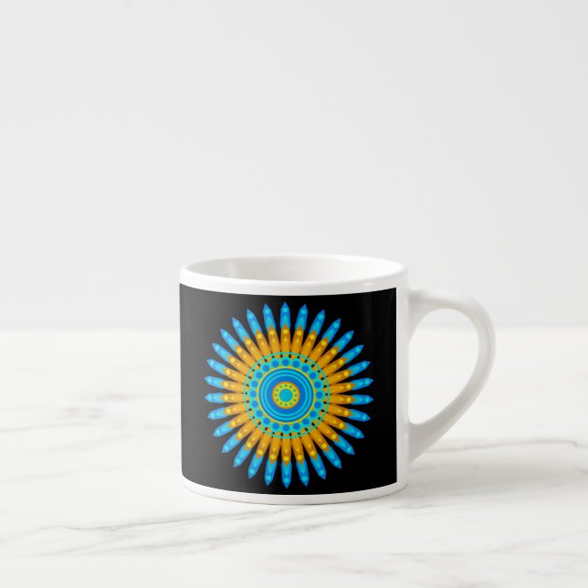 Geometric Mandala Art Circle Design 48256 Espressotasse (Rechts)