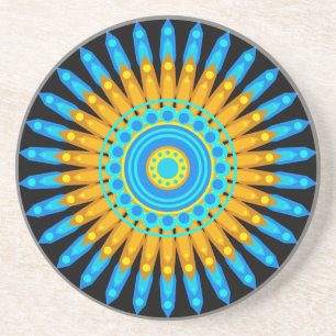 Geometric Mandala Art Circle Design 48256 Getränkeuntersetzer