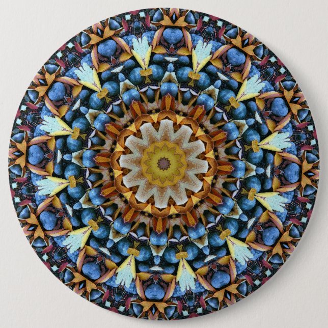 Geometric Mandala Button (Vorderseite)