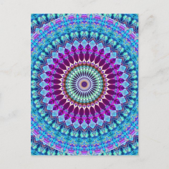Geometric Mandala G382 Postkarte (Vorderseite)