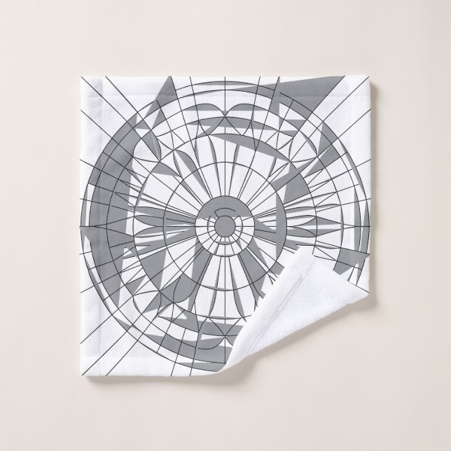 Geometric Mandala Pattern Badhandtuch Set (Waschlappen)