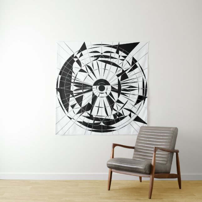 Geometric Mandala Pattern Wandteppich (Beispiel)