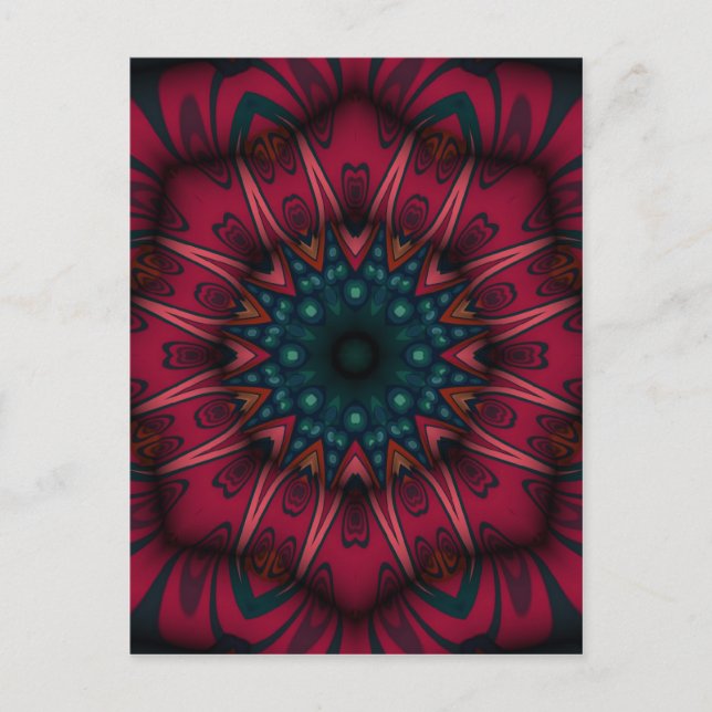 Geometric Mandala Postkarte (Vorderseite)