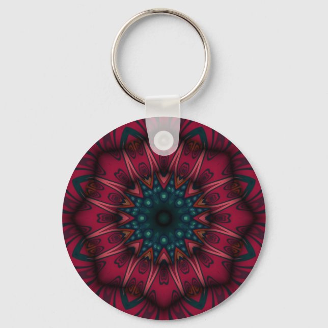 Geometric Mandala Schlüsselanhänger (Vorderseite)