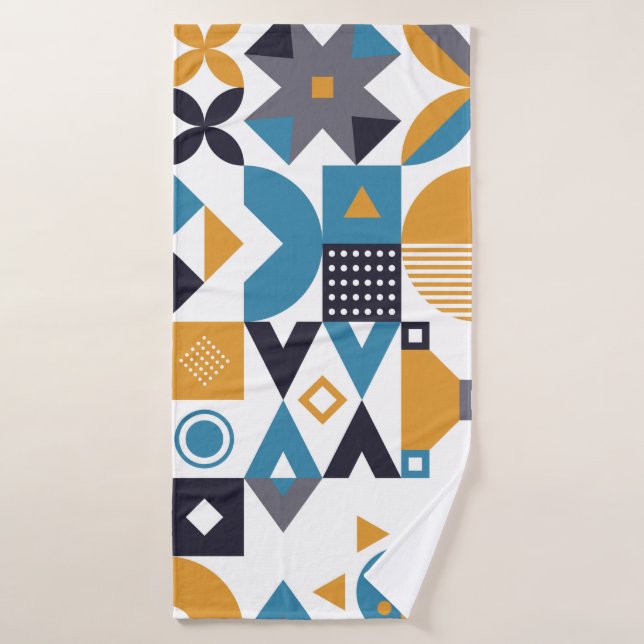 Geometric minimalistic pattern. Abstract designpat Badehandtuch (Badehandtuch)
