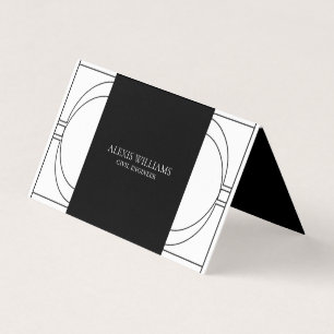 Geometric Modern Minimalistisch Elegant Beruflich Visitenkarten