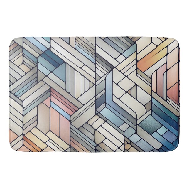 Geometric Mosaic Badematte (Vorderseite)