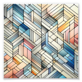 Geometric Mosaic Fotodruck