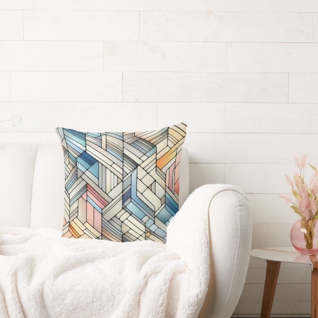 Geometric Mosaic Kissen (Liege)