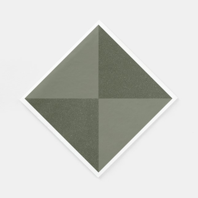 Geometric Moss Grünbuch Napkin Serviette (Ecke)