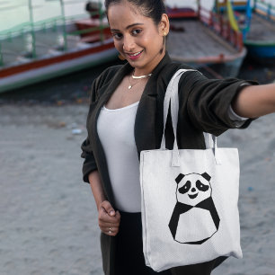 Geometric Panda Tasche