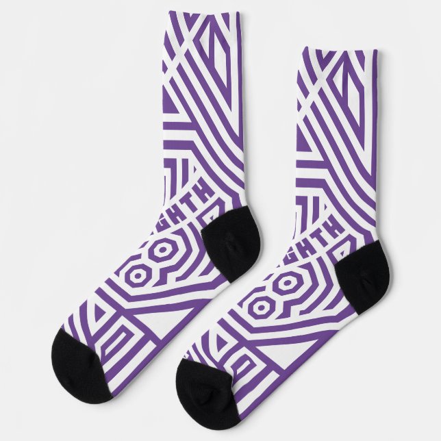 Geometric pattern LOGO  ONEIGHTH TOKYO Original Socken (Linkes Detail)