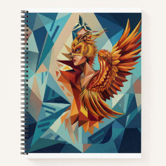 Geometric Phoenix Art Notebook Notizbuch