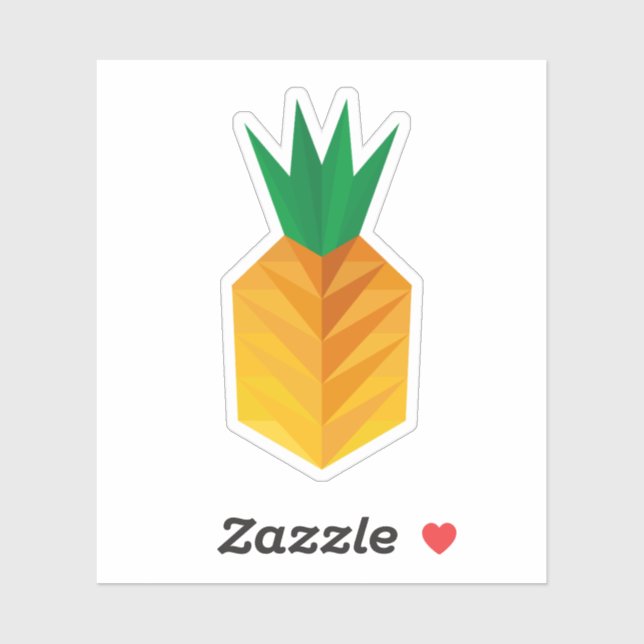 Geometric Pineapple Aufkleber (Blatt)