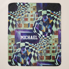 Geometric Psychedelic Name Art for Boys Sherpadecke