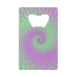 Geometric Purple and Green Geldbeutel Flaschenöffner