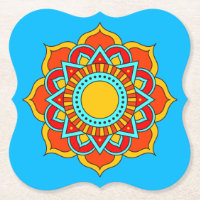 Geometric Red Mandala Blume-54567