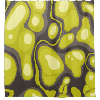 Geometric seamless pattern from spots. Abstract ca Duschvorhang