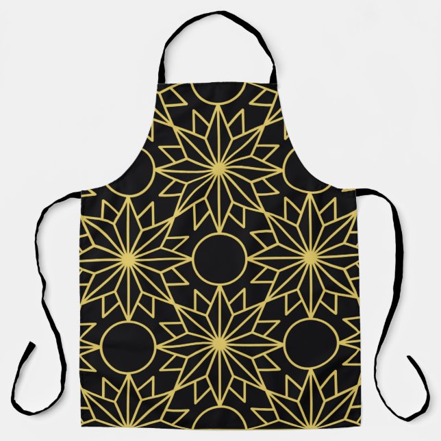 Geometric seamless pattern with stylized golden wi schürze (Vorderseite)