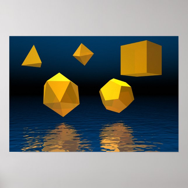 Geometric Solids Poster (Vorne)