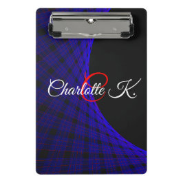 Geometric Space Carpet Mini Clipboard Mini Klemmbrett