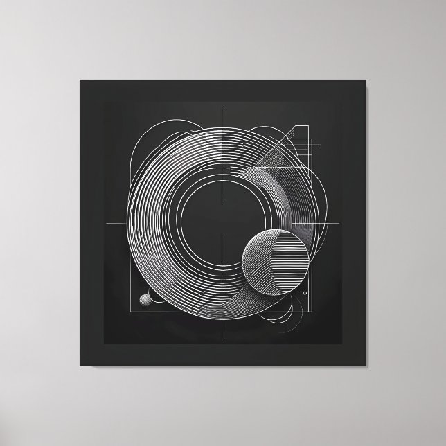 Geometric Sphere Matrix Leinwanddruck (Vorderseite)