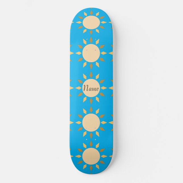 Geometric Sun  Circle Thunder_Cove Skateboard (Vorderseite)