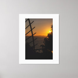 Geometric Sunset Leinwanddruck