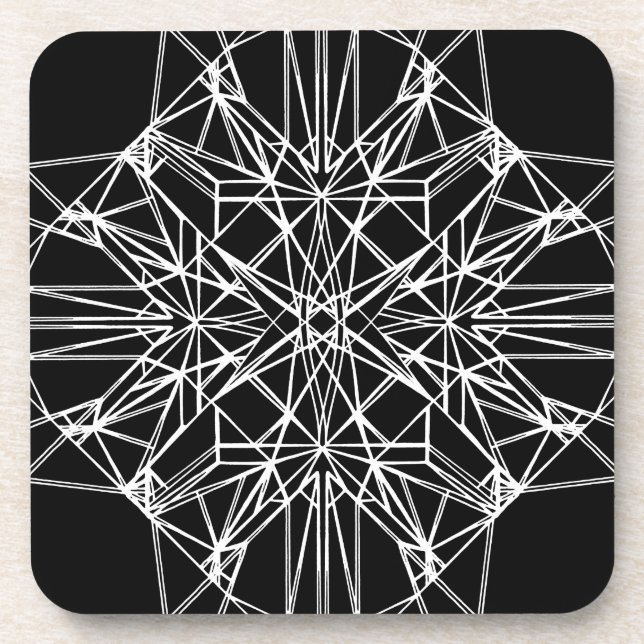 Geometric Symmetry Getränkeuntersetzer (Vorderseite)